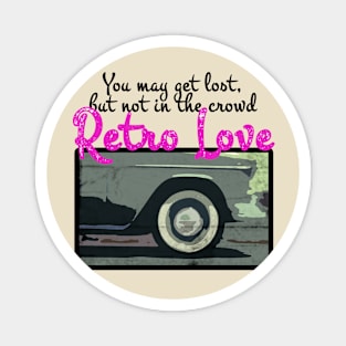 Retro Love Classic Cars Lover Magnet